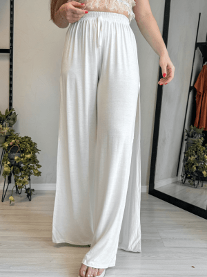 Pantalona com fenda Off White