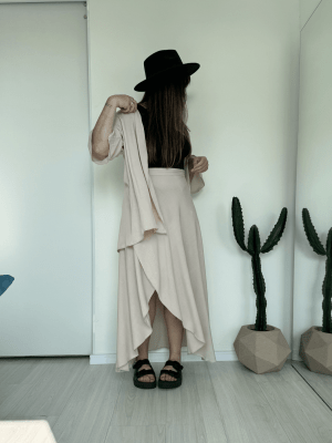 Kimono Renata Areia Oversized 