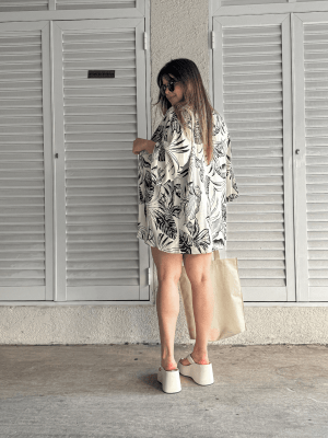 Kimono Renata Estampado Oversized 