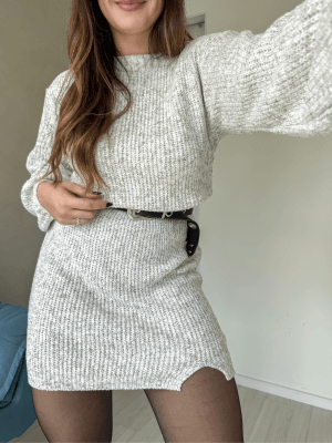 Vestido em tricô mousse