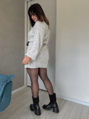Vestido em tricô mousse