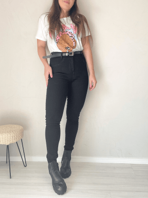 Calça Skinny Preta Básica