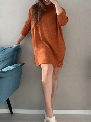 Vestido Mari Lã Laranja