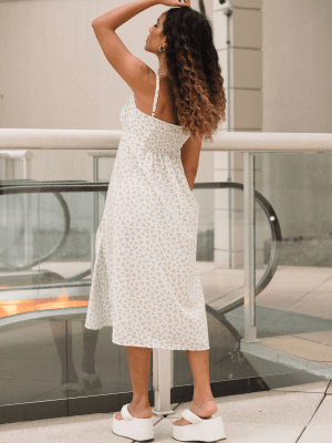 Vestido Midi Cecilia Floral Off