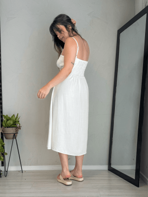 Vestido Midi Cecilia Branco