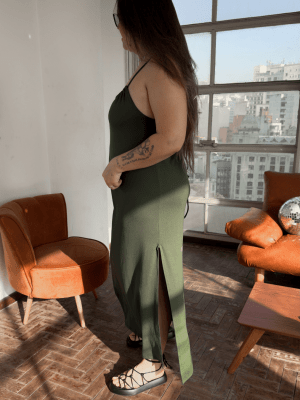 Vestido verde Mavi